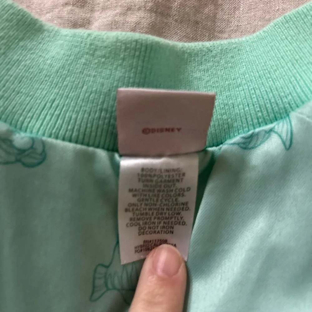 Disney Mint Sequin Bomber Jacket
